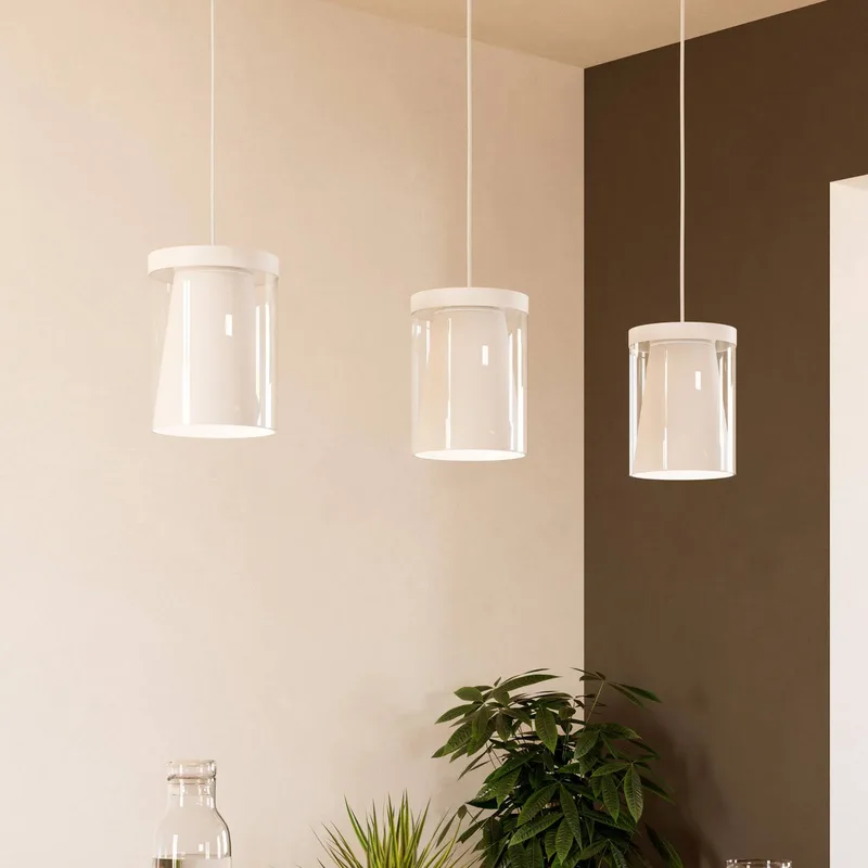 Smart LED hanglamp Chiusello-Z, wit, metaal de EGLO connect en Helder, Blanc – photo produit 1 sur 5