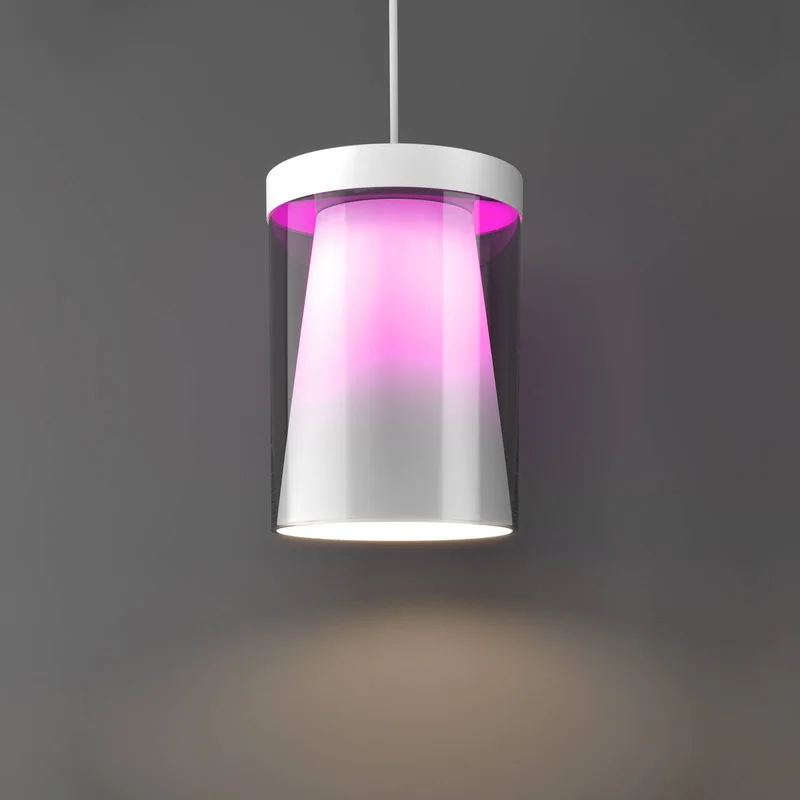 Smart LED hanglamp Chiusello-Z, wit, metaal de EGLO connect en Helder, Blanc – photo produit 4 sur 5