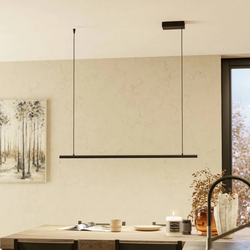 Smart LED hanglamp FLATRON-Z, 101 cm, zwart by EGLO connect in Matzwart – product photo 2 of 3