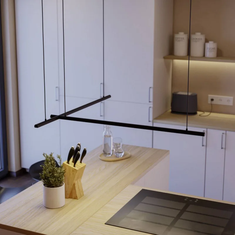 Smart LED hanglamp FLATRON-Z, 150 cm, zwart från EGLO connect i Matzwart – produktbild 1 av 4