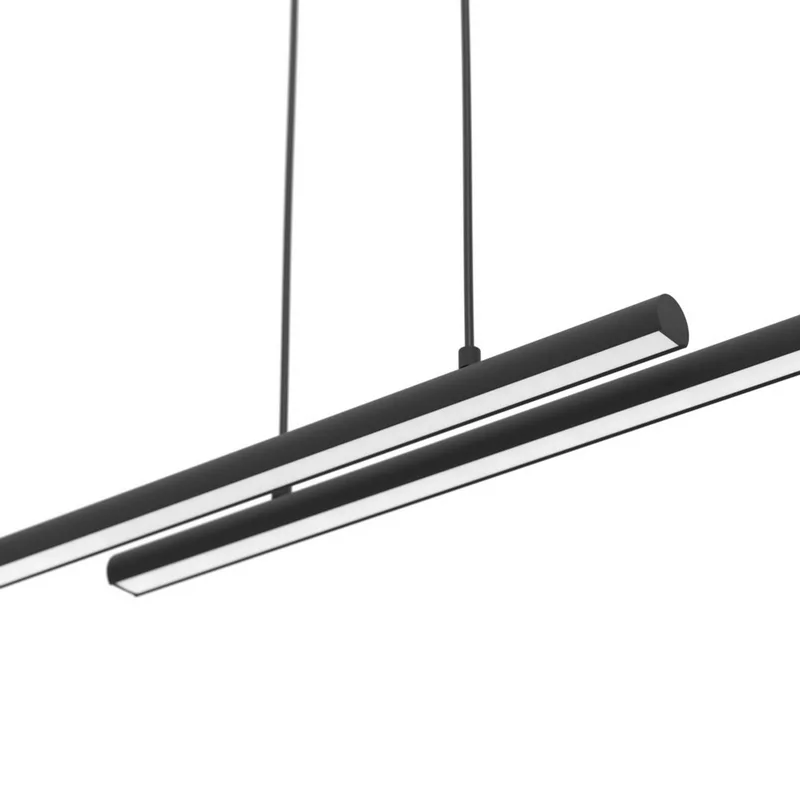 Smart LED hanglamp FLATRON-Z, 150 cm, zwart från EGLO connect i Matzwart – produktbild 4 av 4