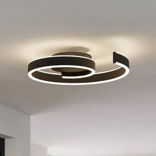 Smart LED plafondlamp Andabaia-Z, zwart de EGLO connect en Noir, Blanc – photo produit 1 sur 3