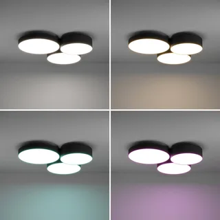 Eglo Plafonnier Et Applique Murale Barbano-z de EGLO connect en Noir, Blanc – photo produit 5 sur 5