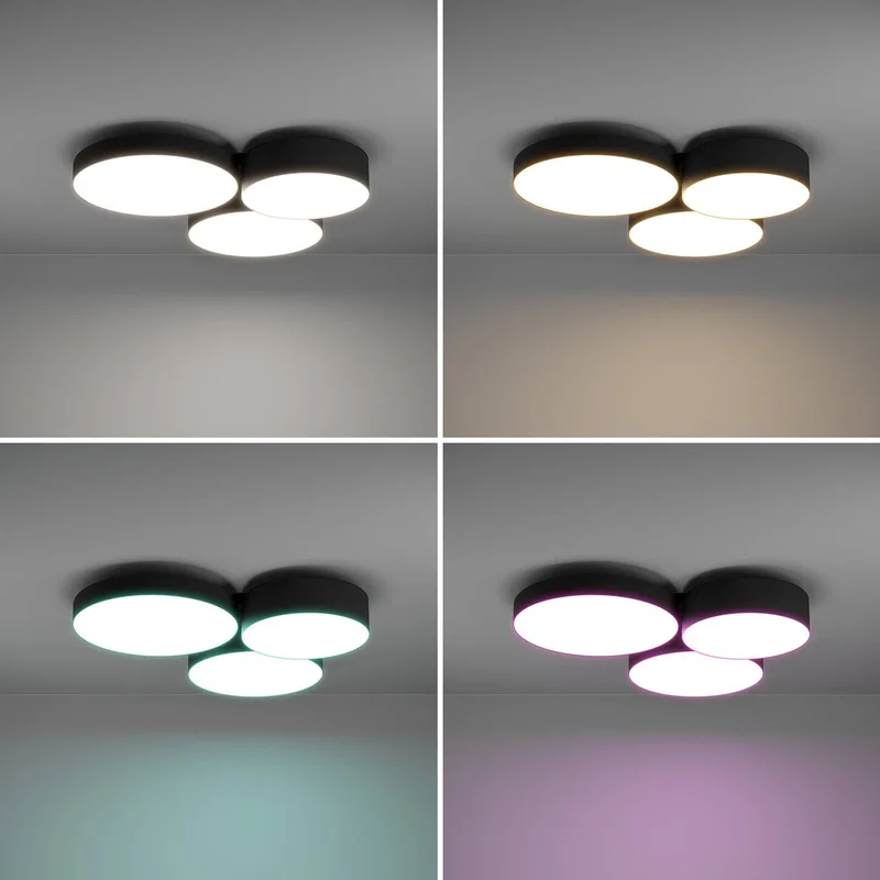 Eglo Plafonnier Et Applique Murale Barbano-z de EGLO connect en Noir, Blanc – photo produit 5 sur 5