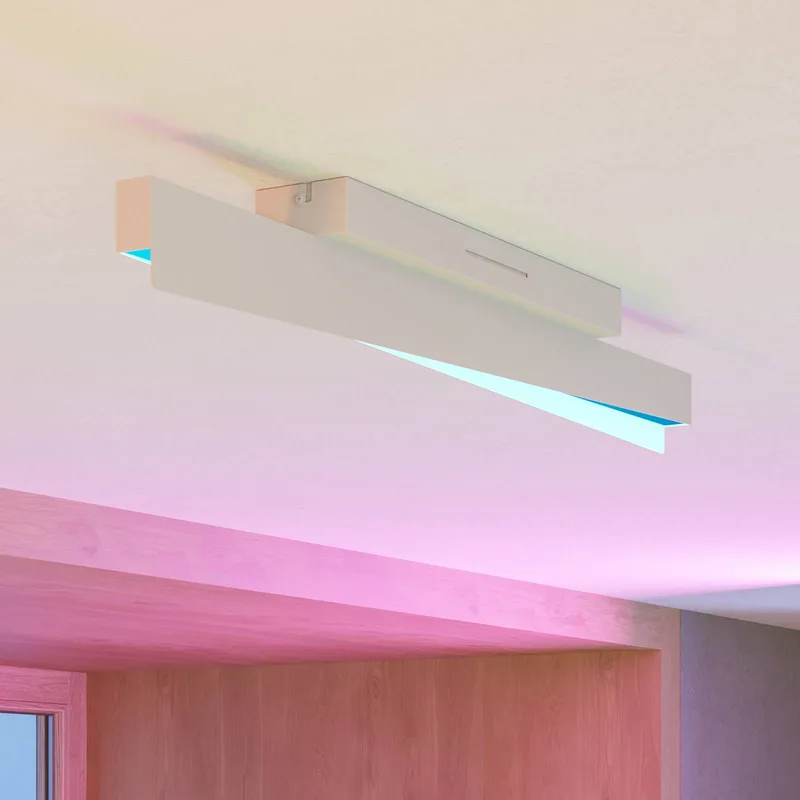 Smart LED-loftlampe Bolognano-Z, grå fra EGLO connect i Grå, Hvid – produktbillede 3 af 5