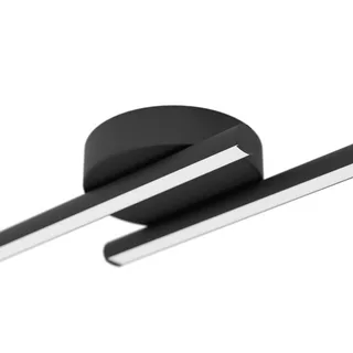Smart LED plafondlamp FLATRON-Z, zwart, 80 cm de EGLO connect en Matzwart – photo produit 1 sur 2