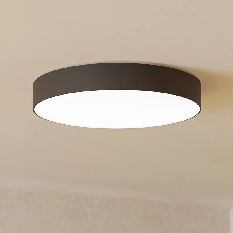 Smart LED plafondlamp Gallizzi-Z, zwart, Ø49cm de EGLO connect en Noir, Blanc – photo produit 1 sur 5