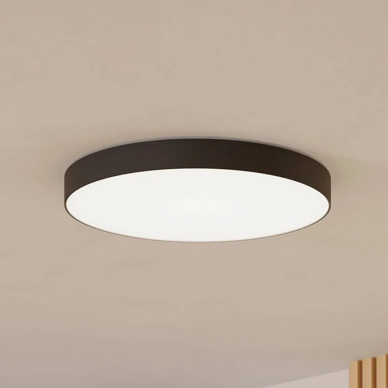 Smart LED plafondlamp Gallizzi-Z, zwart, Ø69cm fra EGLO connect i Sort, Hvid – produktbillede 1 af 5