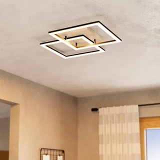 Smart LED plafondlamp Lomaltas-Z, 77 cm, 4400 lm von EGLO connect in Schwarz, Licht hout, Weiß – Produktfoto 2 von 5