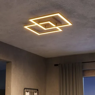 Smart LED plafondlamp Lomaltas-Z, 77 cm, 4400 lm von EGLO connect in Schwarz, Licht hout, Weiß – Produktfoto 3 von 5