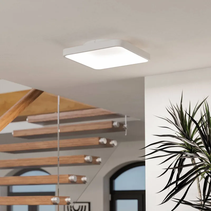 Smart-LED plafondlamp Loretello-Z, hoekig de EGLO connect en Blanc – photo produit 2 sur 5