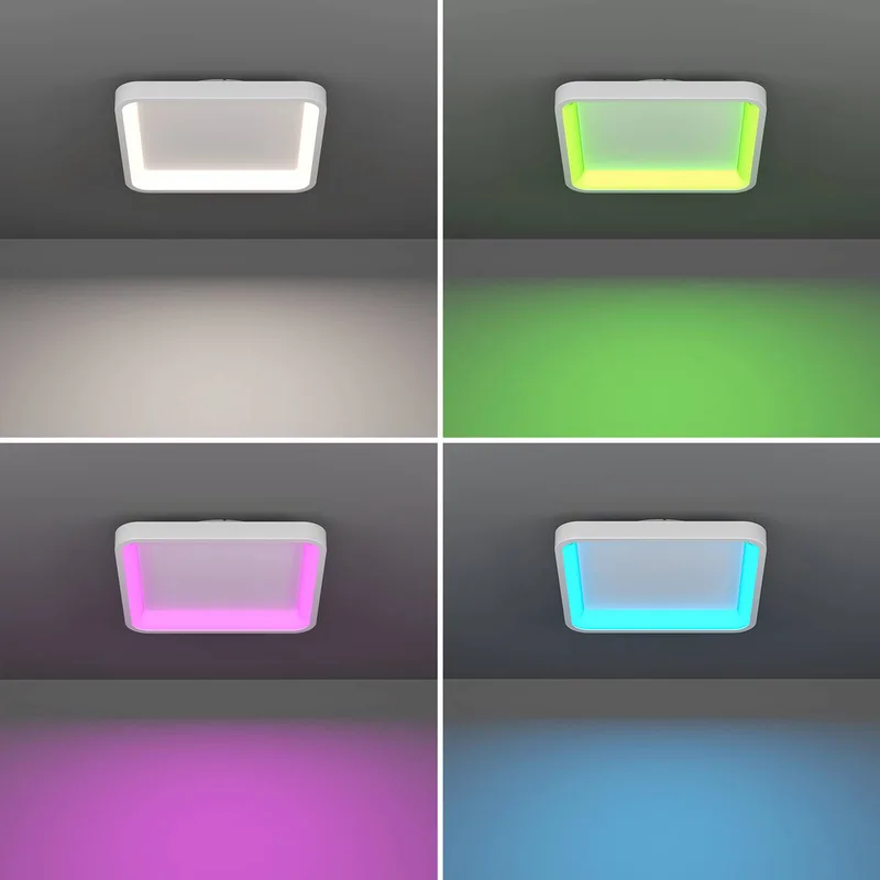 Smart-LED plafondlamp Loretello-Z, hoekig de EGLO connect en Blanc – photo produit 5 sur 5
