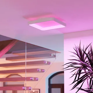 Smart-LED plafondlamp Loretello-Z, hoekig de EGLO connect en Blanc – photo produit 3 sur 5