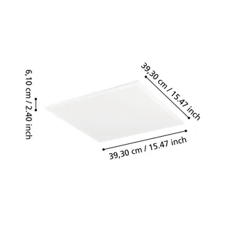 Smart LED plafondlamp Moradillo-Z, 39 cm de EGLO connect en Blanc – photo produit 4 sur 5