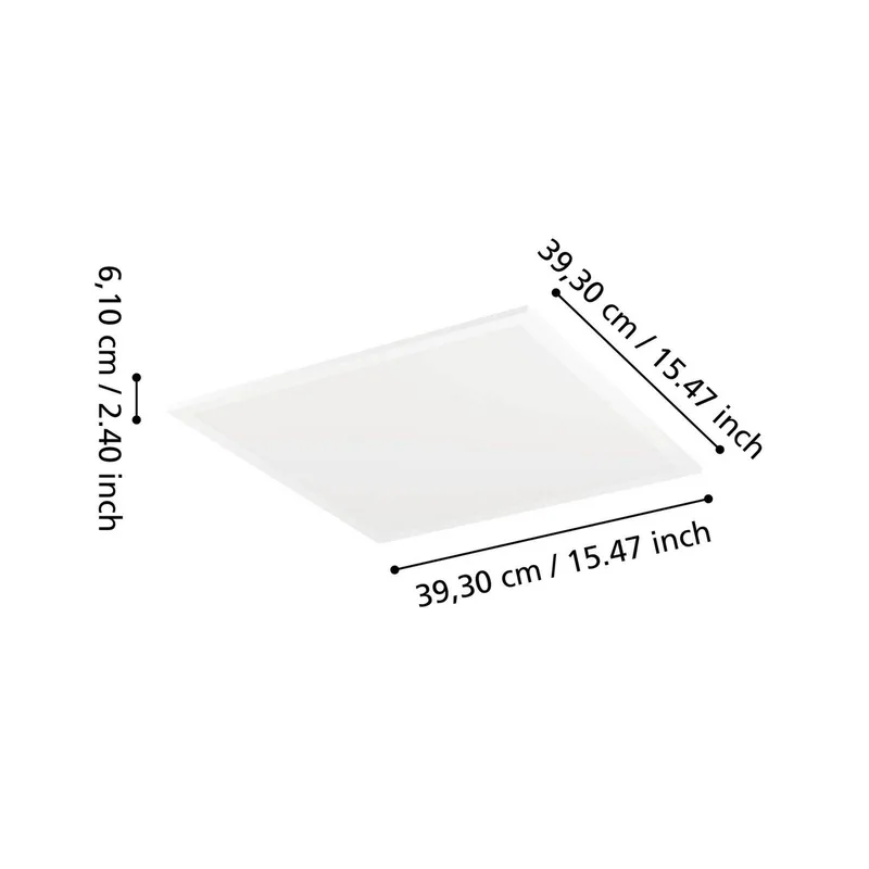 Smart LED plafondlamp Moradillo-Z, 39 cm de EGLO connect en Blanc – photo produit 4 sur 5