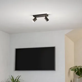 Smart LED-spot Melitello-Z, 2-lamps de EGLO connect en Noir – photo produit 3 sur 4