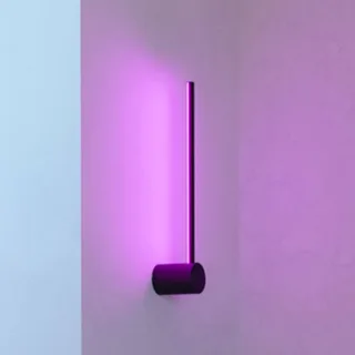Smart LED wandlamp FLATRON-Z, zwart, 48 cm van EGLO connect in Mat zwart – productfoto 1 van 3