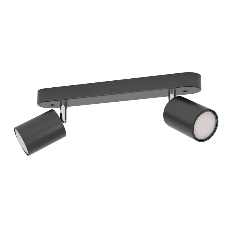 Smart Spot Adfira-Z, zwart, 2-lamps, staal von EGLO connect in Schwarz, Chrom – Produktfoto