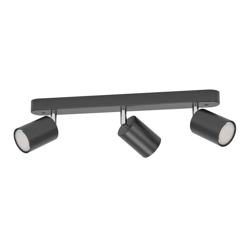 Smart Spot Adfira-Z, zwart, 3-lamps, staal de EGLO connect en Noir, Chrome – photo produit