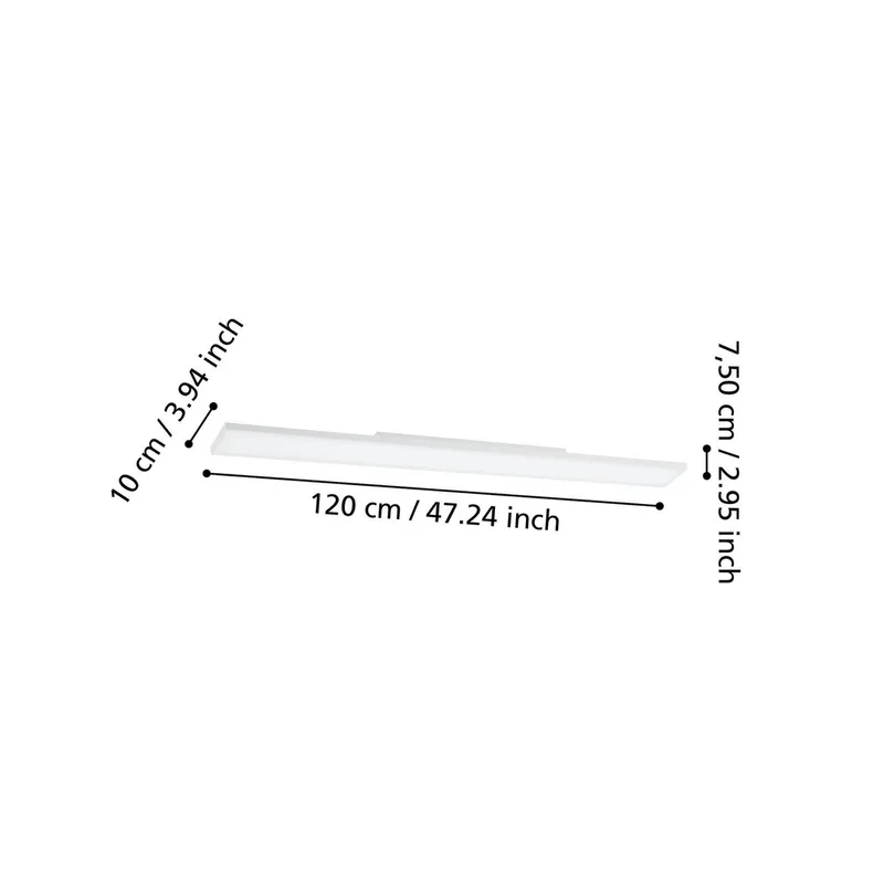 Turcona-Z LED plafondlamp 120x10cm de EGLO connect en Blanc – photo produit 4 sur 5