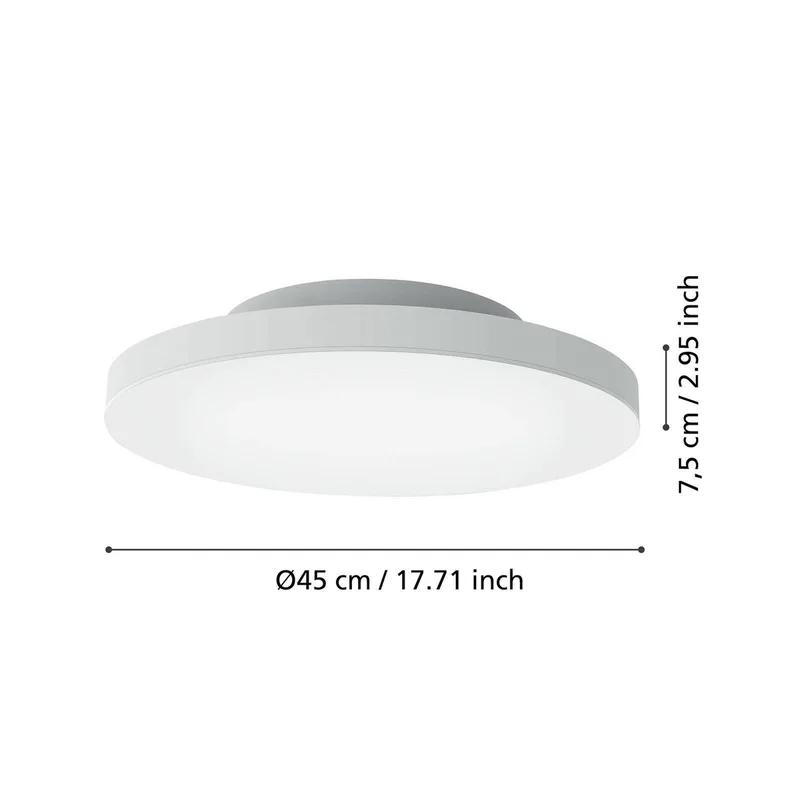 Turcona-Z LED plafondlamp Ø 45 cm de EGLO connect en Blanc – photo produit 3 sur 4