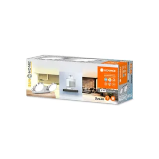 LEDVANCE SUN@Home Bathroom LED wandspot 2-lamps de LEDVANCE SMART+ en Geborsteld zilver – photo produit 2 sur 3