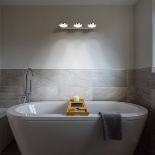 LEDVANCE SUN@Home Bathroom LED wandspot 2-lamps de LEDVANCE SMART+ en Geborsteld zilver – photo produit 3 sur 3