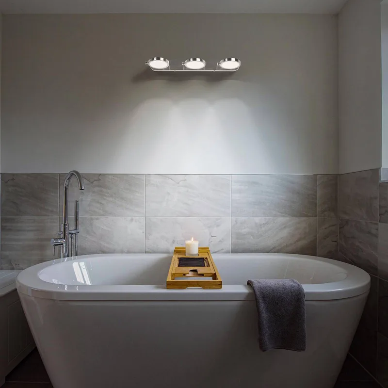 LEDVANCE SUN@Home Bathroom LED wandspot 2-lamps de LEDVANCE SMART+ en Geborsteld zilver – photo produit 3 sur 3