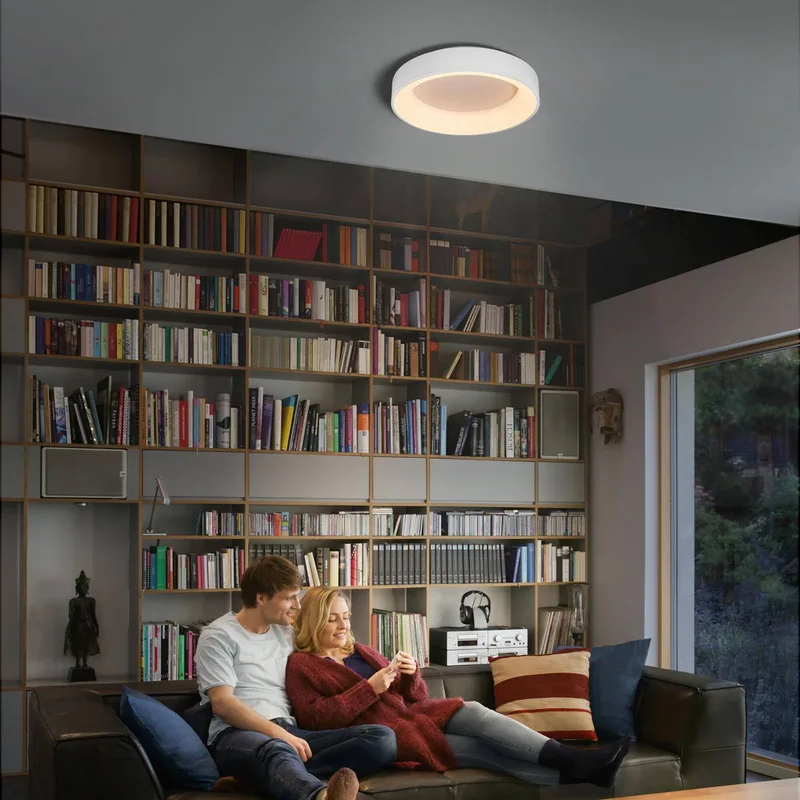 LEDVANCE SUN@Home Circulaire LED plafondlamp wit van LEDVANCE SMART+ in Wit, Opaal – productfoto 4 van 4