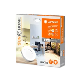 LEDVANCE SUN@Home Circulaire LED plafondlamp zilver van LEDVANCE SMART+ in Aluminium, Opaal – productfoto 2 van 4