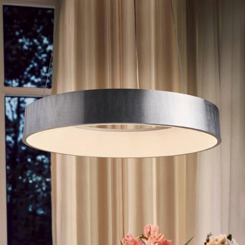 LEDVANCE SUN@Home Circular LED hanglamp, zilver, HCL van LEDVANCE SMART+ in Zilver geborsteld – productfoto 1 van 5
