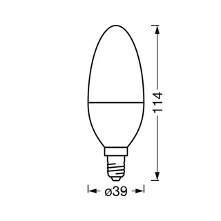 LEDVANCE Sun@Home Classic B 25 E14 4,9W CCT 922 von LEDVANCE SMART+ in Weiß – Produktfoto 3 von 3