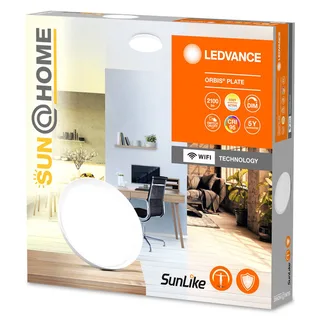 LEDVANCE Sun@Home Orbis Plate LED plafondlamp de LEDVANCE SMART+ en Blanc – photo produit 4 sur 5