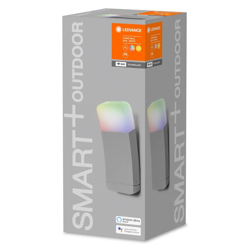 WiFi Curve RGBW zilver van LEDVANCE SMART+ in Mat zilver, Opaalwit – productfoto 4 van 5