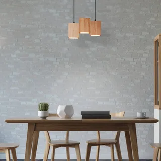 WiFi Decor Wood LED hanglamp de LEDVANCE SMART+ en Licht hout, Noir – photo produit 1 sur 2