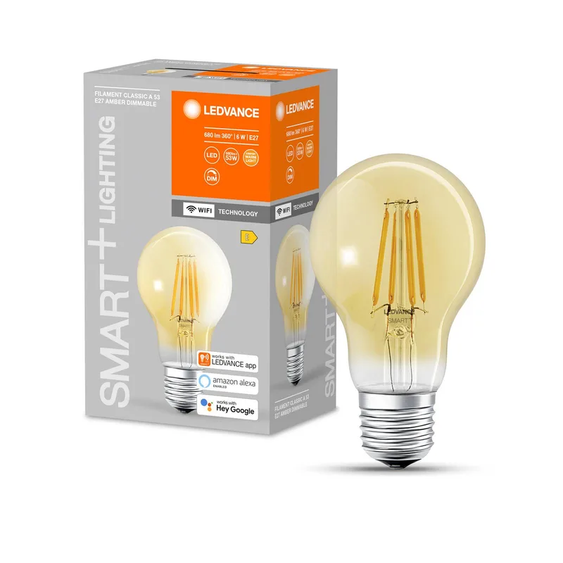 WiFi E27 6W Classic guld 2.400 K fra LEDVANCE SMART+ – produktbillede 2 af 2