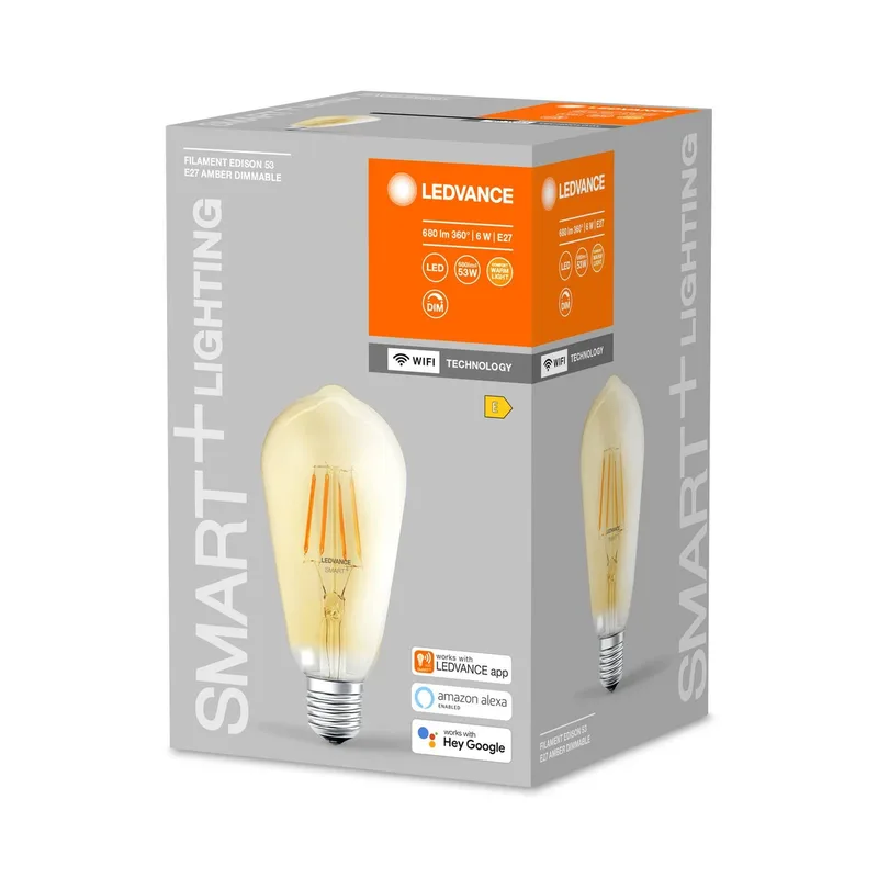 WiFi E27 6W Edison goud 2.400K de LEDVANCE SMART+ – photo produit