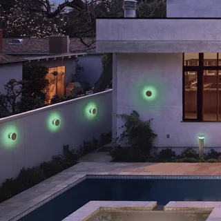 WiFi Eclipse Multicolor wandlamp van LEDVANCE SMART+ in Roestvrij staal, Wit – productfoto 1 van 2