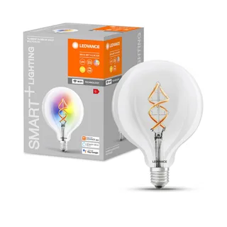WiFi filament Globe RGBW E27 4,5W by LEDVANCE SMART+ in Transparent – product photo 1 of 5