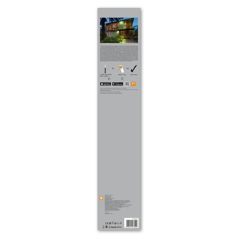 WiFi Flare LED tuinlamp RGBW de LEDVANCE SMART+ en Gris foncé, Opaalwit, Helder – photo produit 5 sur 5