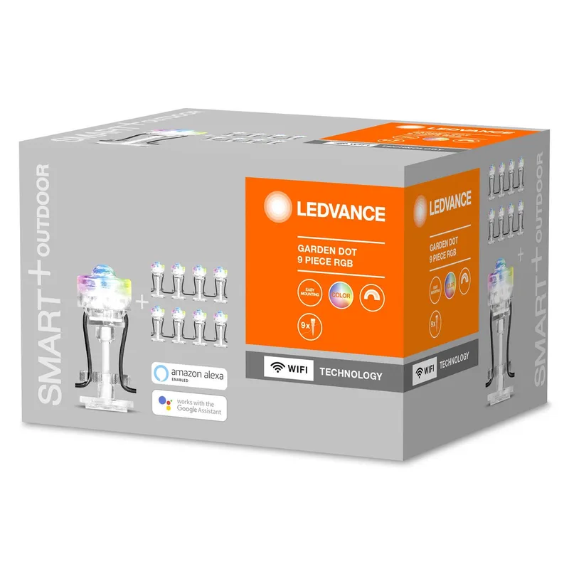 WiFi Garden Dot LED-spot 9-delige set by LEDVANCE SMART+ in Duidelijk – product photo 2 of 4