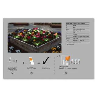 WiFi Garden Dot LED-spot 9-delige set by LEDVANCE SMART+ in Duidelijk – product photo 4 of 4