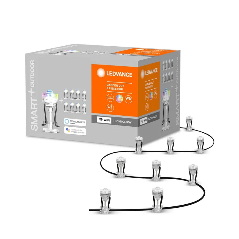 WiFi Garden Dot LED-spot 9-delige set by LEDVANCE SMART+ in Duidelijk – product photo 1 of 4