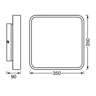 WiFi Orbis Backlight 35x35 cm by LEDVANCE SMART+ in White – product photo 3 of 3