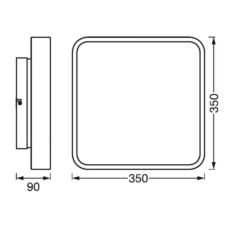 WiFi Orbis Backlight 35x35 cm by LEDVANCE SMART+ in White – product photo 3 of 3