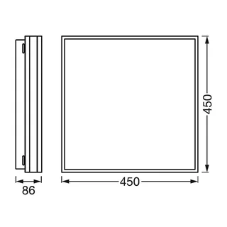 WiFi Orbis magnet hvid, 45x45cm fra LEDVANCE SMART+ i Hvid – produktbillede 3 af 3