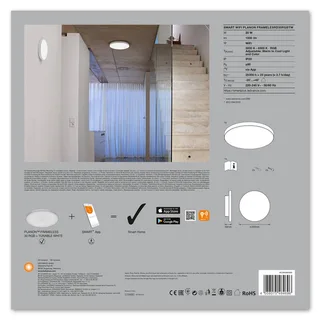 WiFi Planon LED paneel RGBW Ø30cm von LEDVANCE SMART+ in Weiß – Produktfoto 5 von 5