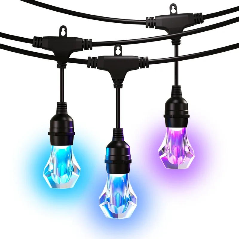 Essentials Matter Smart Multicolour Outdoor String Light Starter Kit - LED - 30m - Zwart de Nanoleaf – photo produit