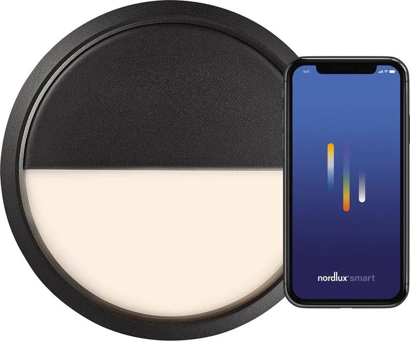 Ava-plafondlamp-smart-IP54-zwart by Nordlux in Black – product photo 1 of 5