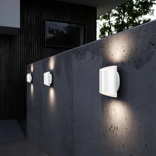 LED buitenwandlamp Grip, CCT Smart Home van Nordlux in Wit – productfoto 3 van 3
